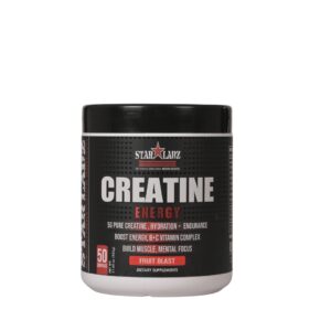 Starlabz Creatine Energy Powder – 5g Pure Creatine with B & C Vitamins