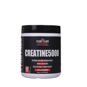 Starlabz Creatine 5000 Monohydrate Powder – 5000mg Pure Creatine (Unflavoured, 60 Servings)