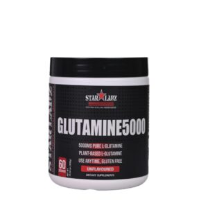 Starlabz Glutamine 5000 Powder – 5000mg Pure L-Glutamine (Unflavoured, 60 Servings)