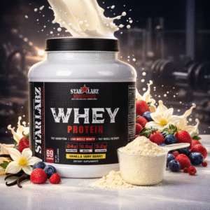 Starlabz Whey Protein Powder – 24g Protein with BCAA & L-Glutamine