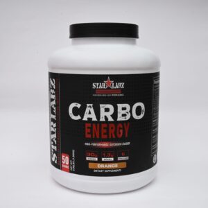 Starlabz - Carbo Energy Powder | High Carb Energy & Endurance Supplement (Orange Flavor)